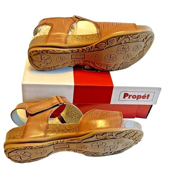 NWT Propét Phoebe‎ WSX103L Brown Orthopedic Walker Sandal Sz. 11 Boho Comfort - Picture 2 of 9